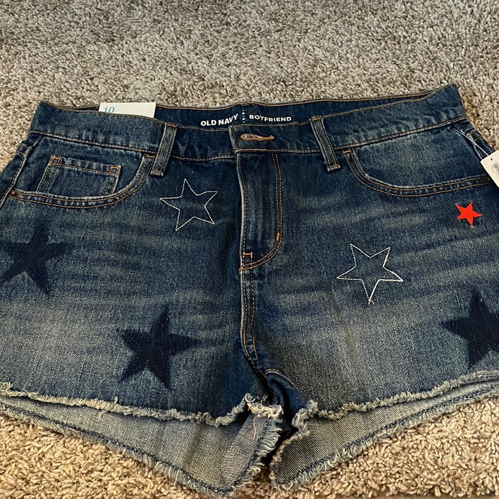 NWT Old Navy Denim Boyfriend Shorts